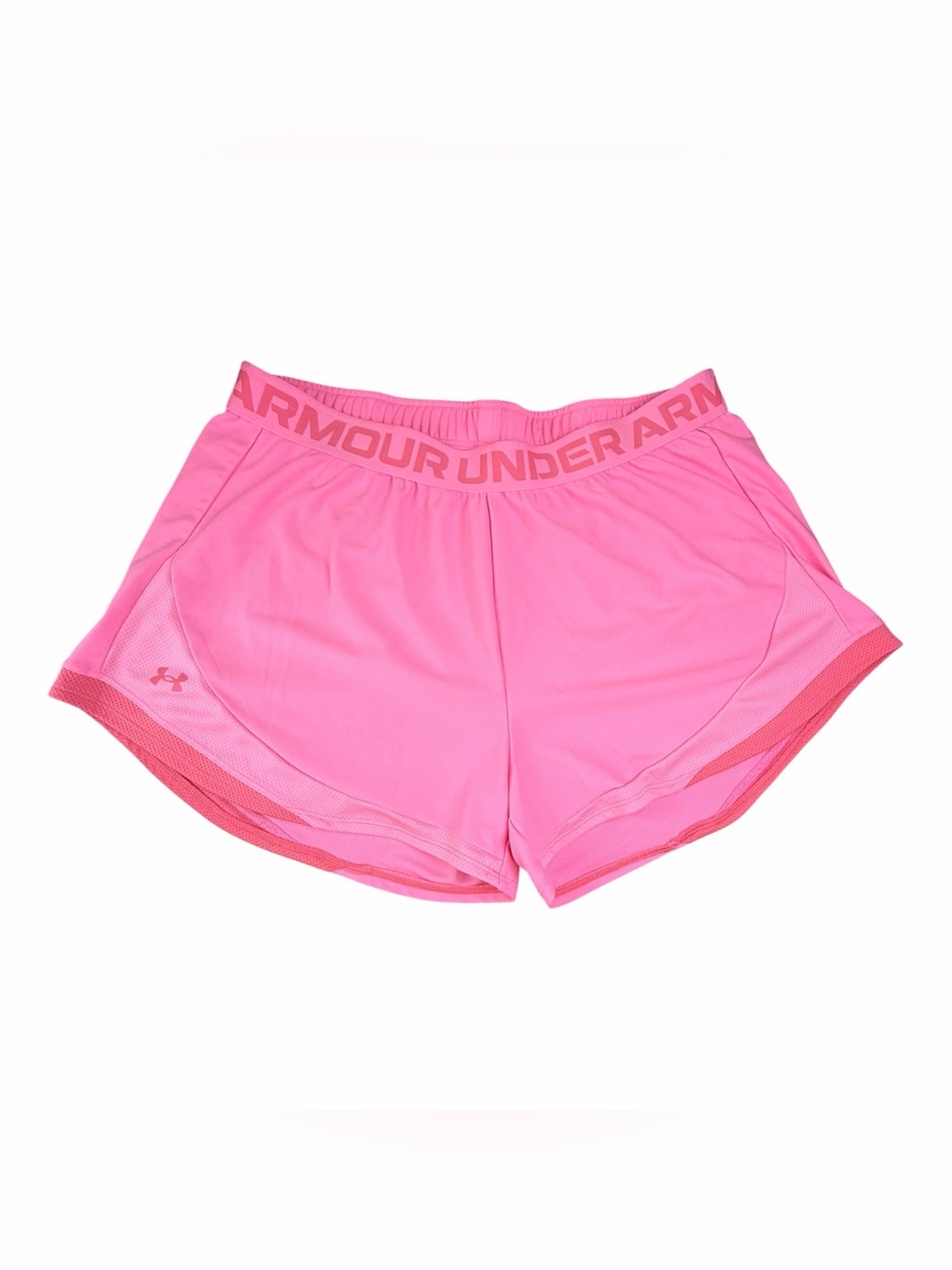 Under Armour Play Up 3.0 Loose Twist Shorts Coral Pink Women’s Sz XL